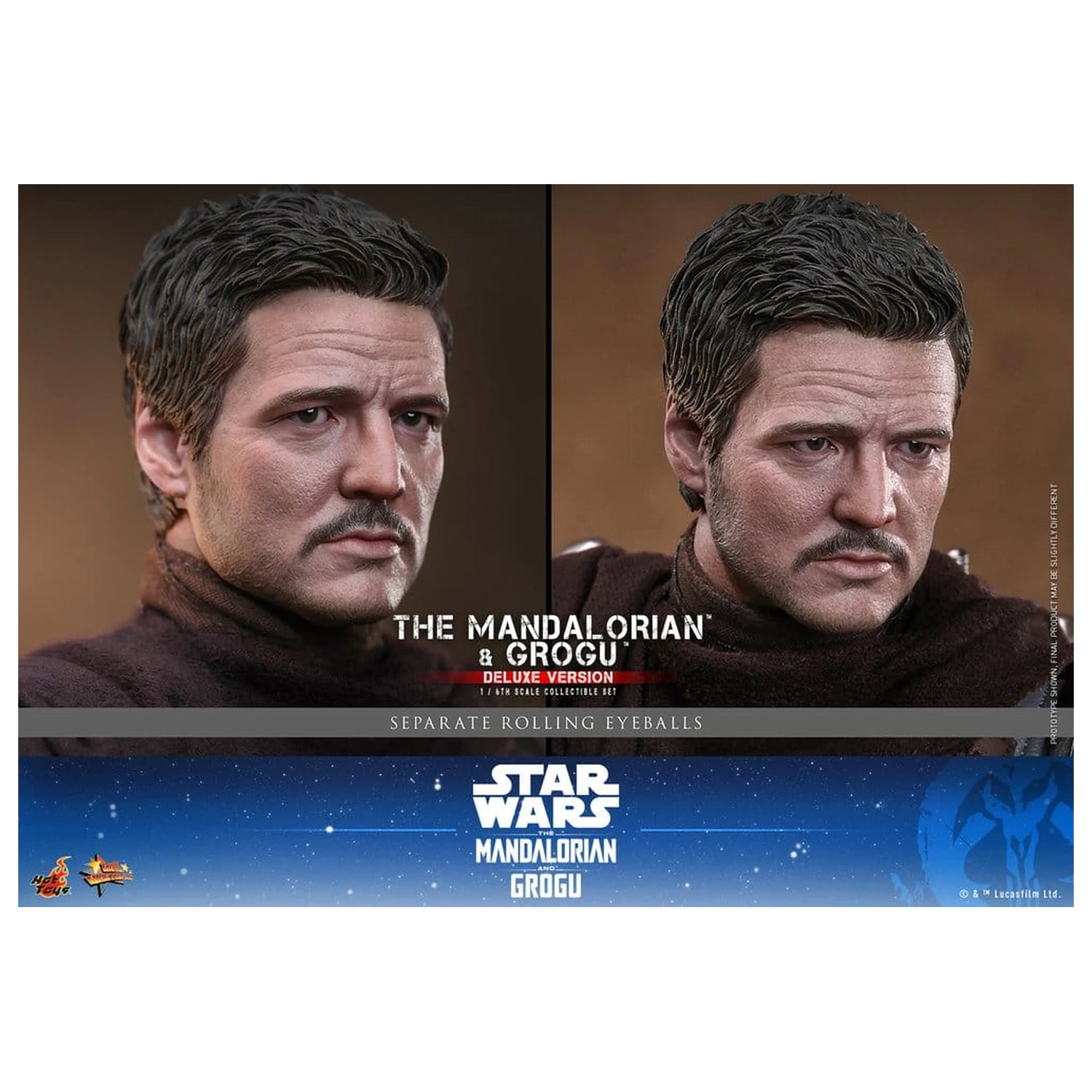 Star Wars: The Mandalorian & Grogu Movie Masterpiece akčná figúrka 1/6 The Mandalorian and Grogu (Deluxe Version) 31 cm produktová fotografia