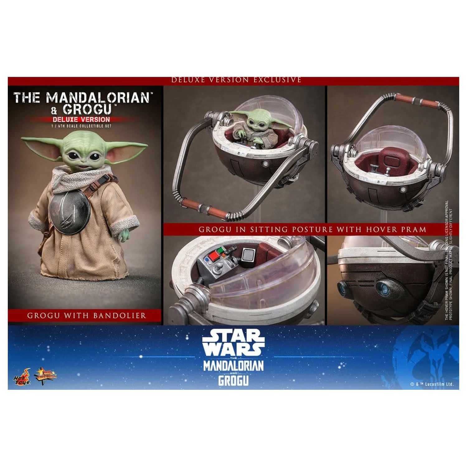 Star Wars: The Mandalorian & Grogu Movie Masterpiece akčná figúrka 1/6 The Mandalorian and Grogu (Deluxe Version) 31 cm produktová fotografia