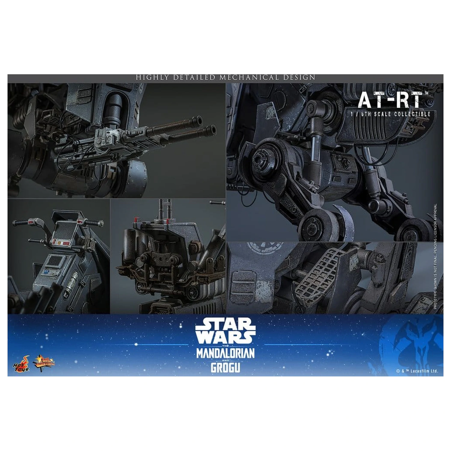 Star Wars: The Mandalorian & Grogu Movie Masterpiece Vozidlo 1/6 AT-RT 60 cm produktová fotografia