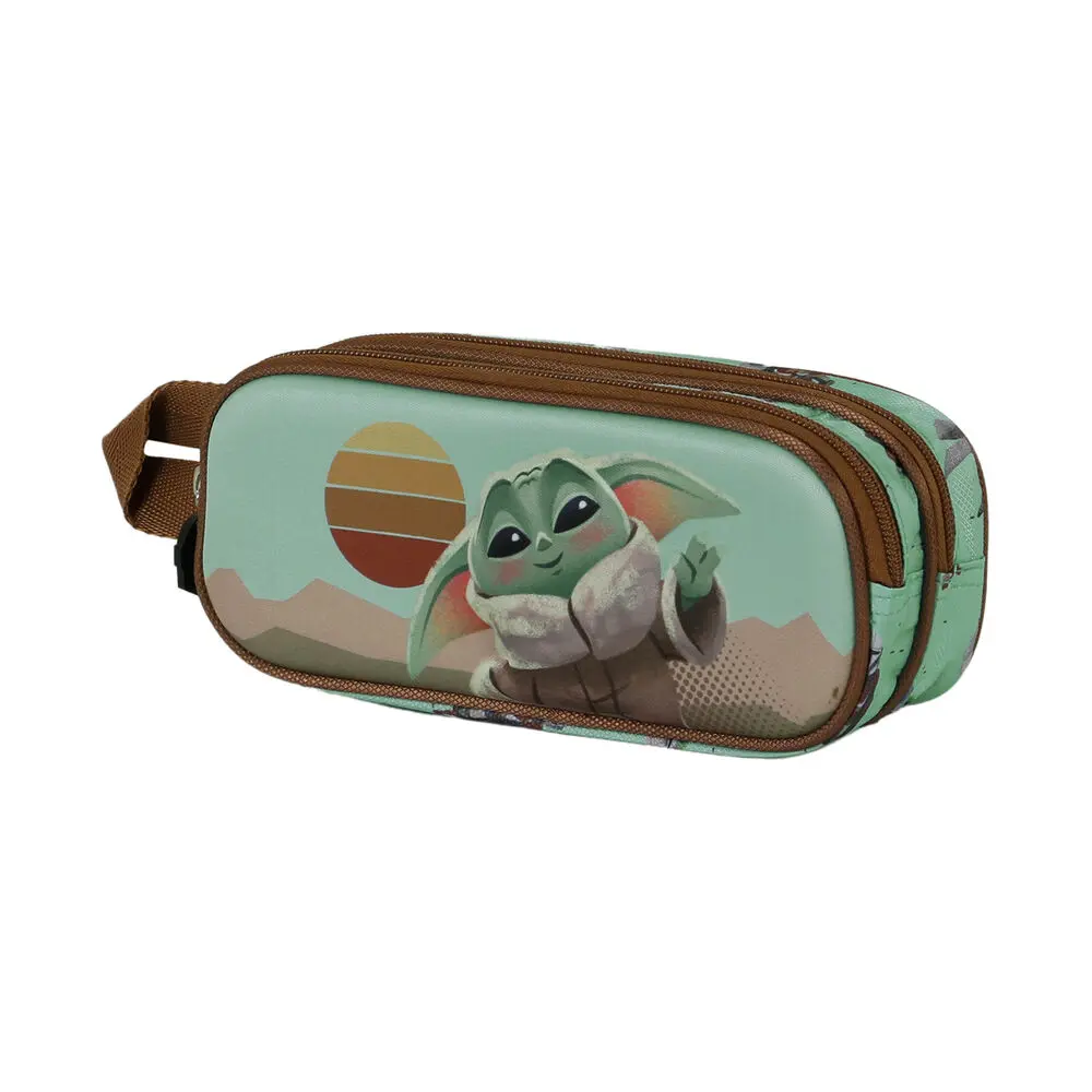 Star Wars The Mandalorian Grogu Say Hi 3D dvojité puzdro na ceruzky produktová fotografia