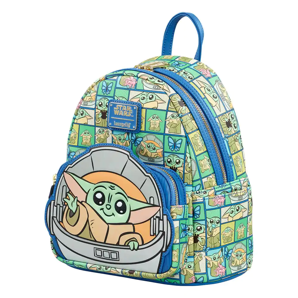 Star Wars: The Mandalorian by Loungefly Ruksak Mini Grogu Squares produktová fotografia