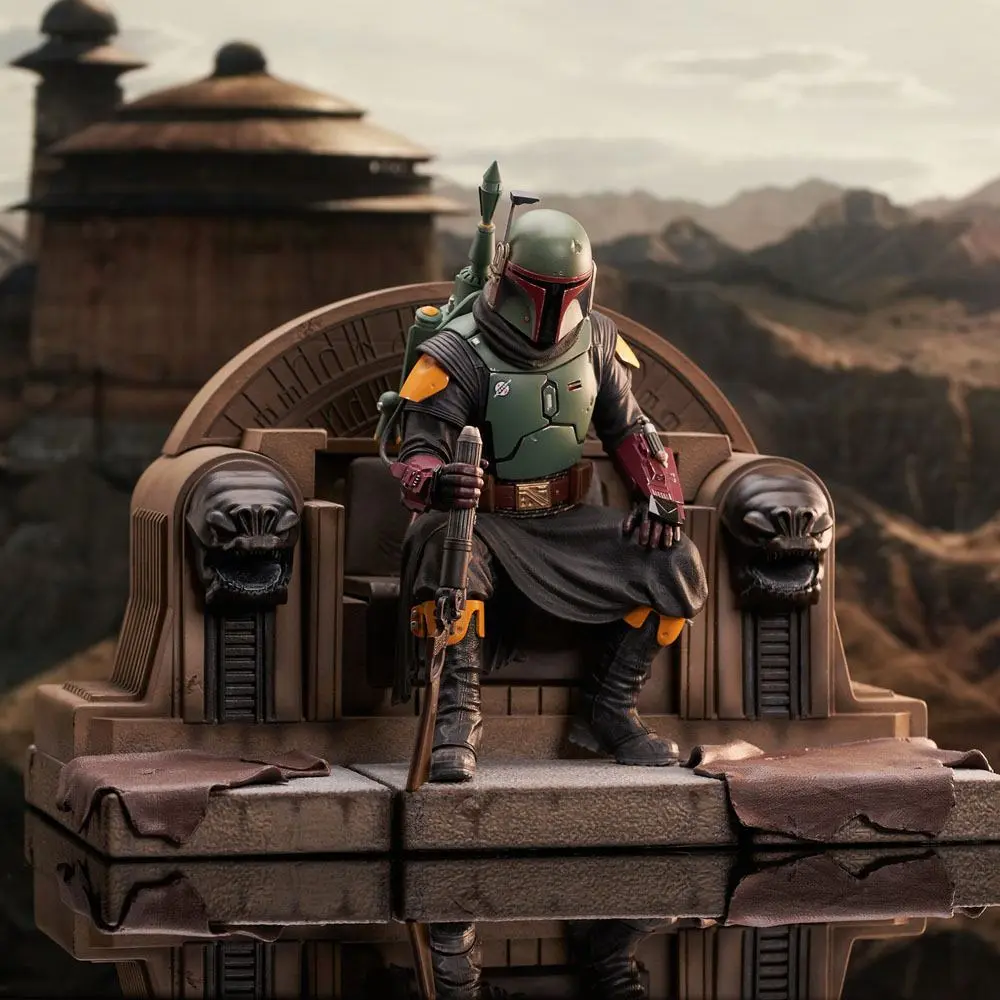 Star Wars: The Mandalorian Premier Collection Socha 1/7 Boba Fett on Throne 24 cm produktová fotografia