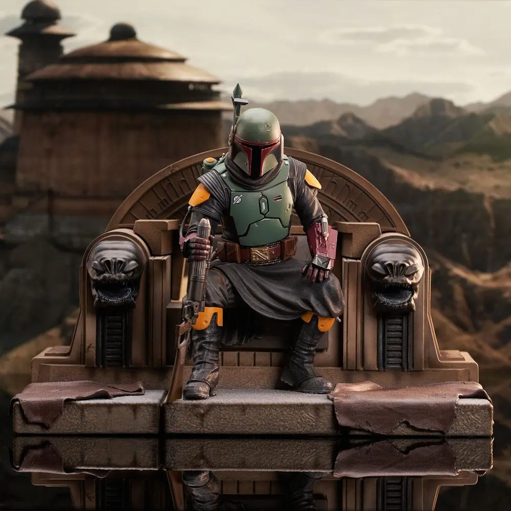 Star Wars: The Mandalorian Premier Collection Socha 1/7 Boba Fett on Throne 24 cm produktová fotografia