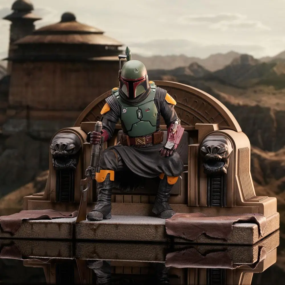 Star Wars: The Mandalorian Premier Collection Socha 1/7 Boba Fett on Throne 24 cm produktová fotografia