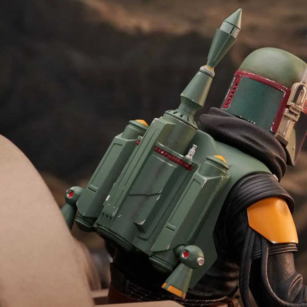 Star Wars: The Mandalorian Premier Collection Socha 1/7 Boba Fett on Throne 24 cm produktová fotografia