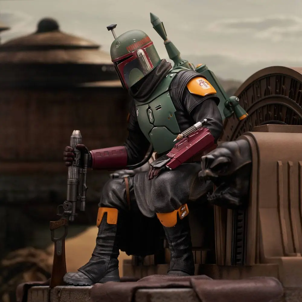 Star Wars: The Mandalorian Premier Collection Socha 1/7 Boba Fett on Throne 24 cm produktová fotografia