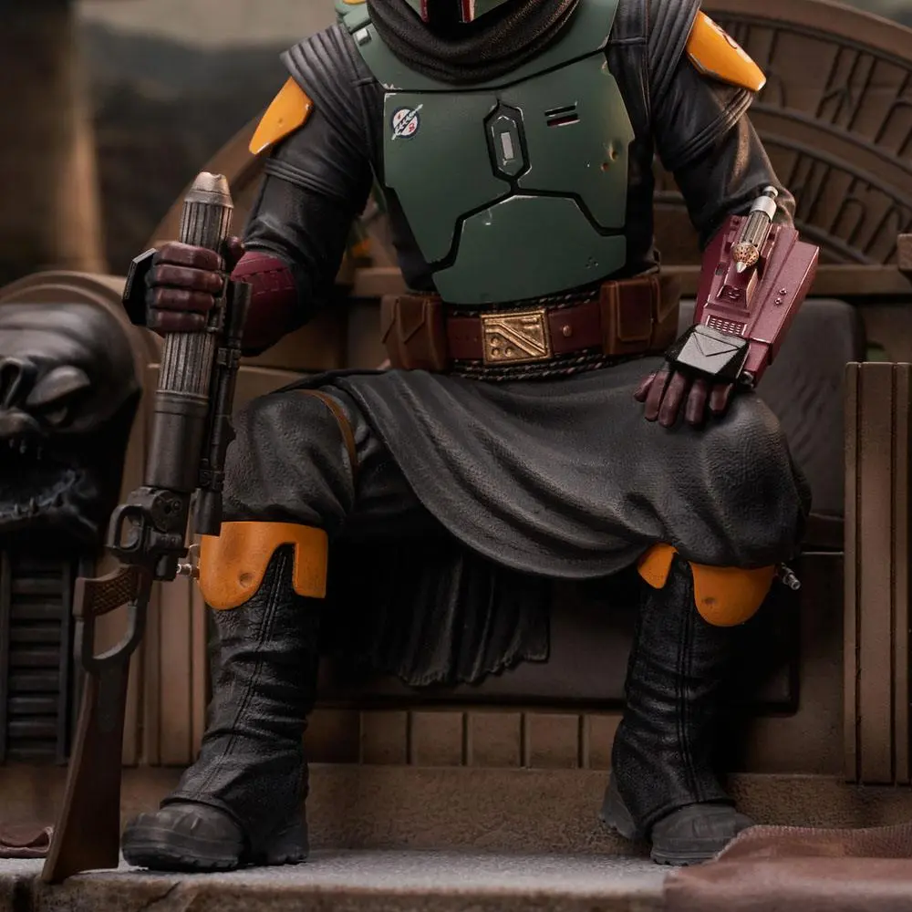 Star Wars: The Mandalorian Premier Collection Socha 1/7 Boba Fett on Throne 24 cm produktová fotografia