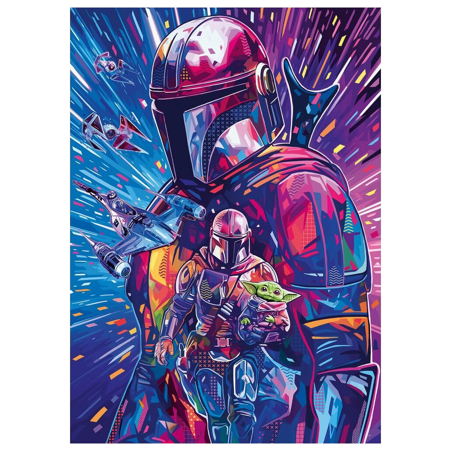 Star Wars The Mandalorian puzzle 500 ks produktová fotografia