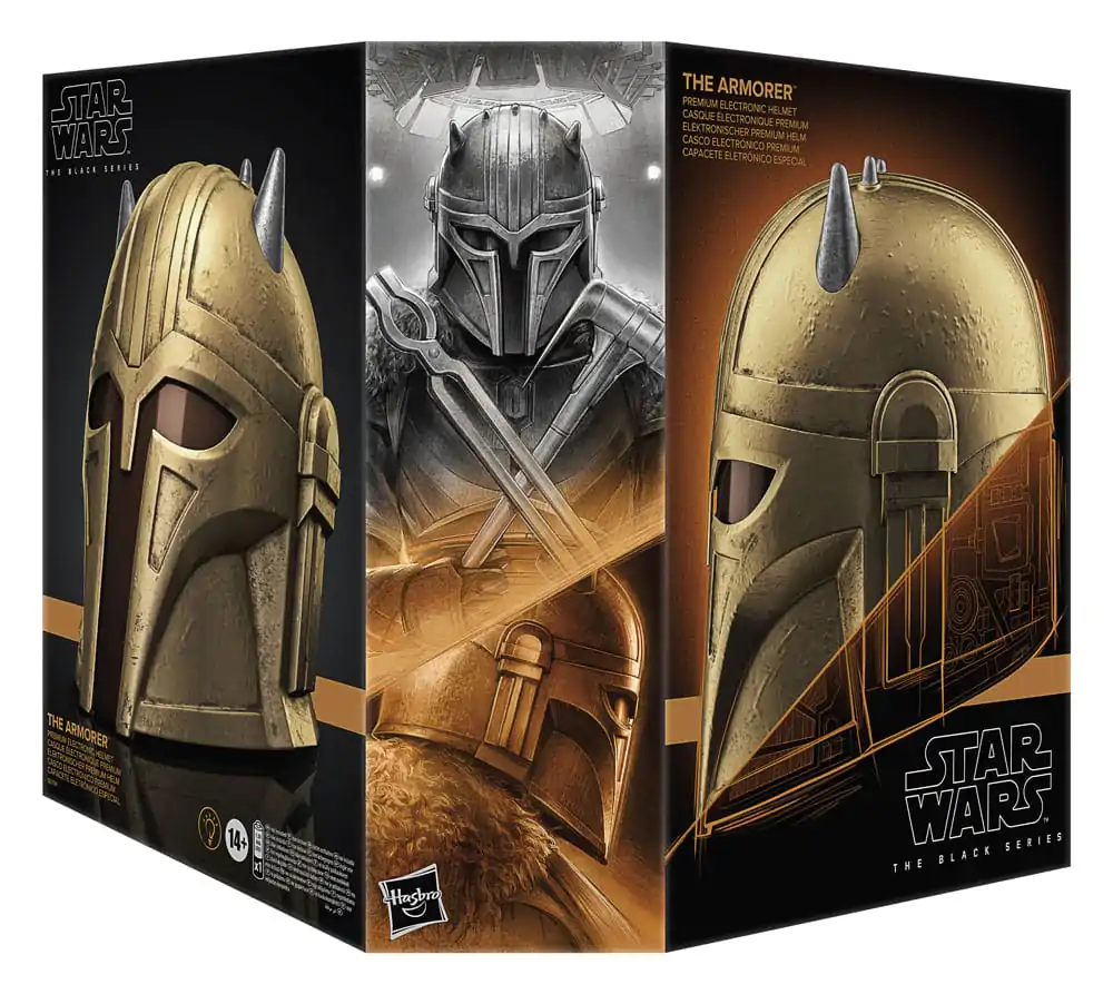 Star Wars The Mandalorian The Armorer prémiová elektronická prilba produktová fotografia