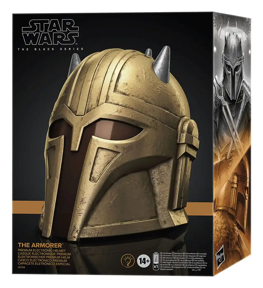 Star Wars The Mandalorian The Armorer prémiová elektronická prilba produktová fotografia