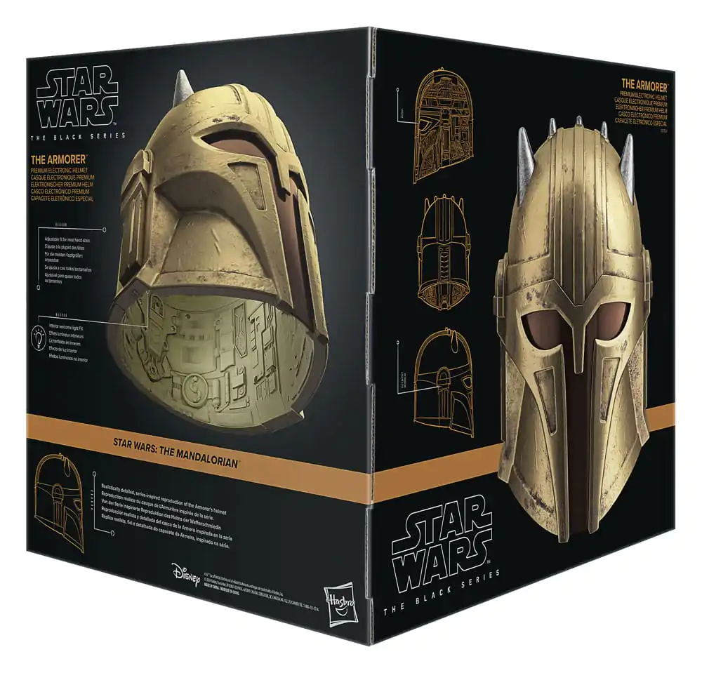 Star Wars The Mandalorian The Armorer prémiová elektronická prilba produktová fotografia
