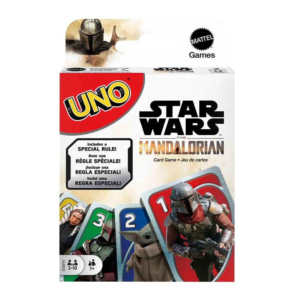 Star Wars: The Mandalorian UNO kartová hra produktová fotografia