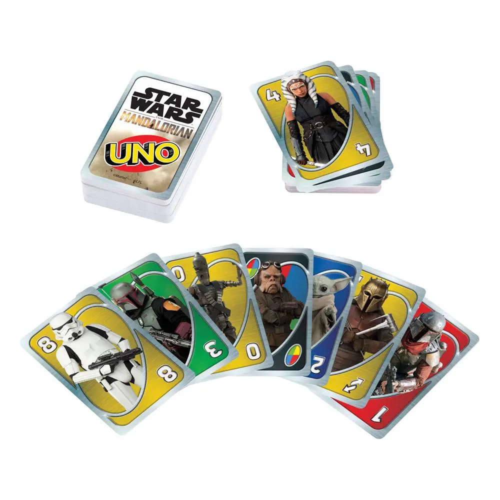 Star Wars: The Mandalorian UNO kartová hra produktová fotografia