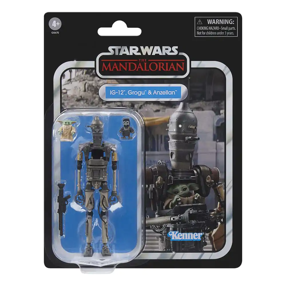 Star Wars: The Mandalorian Vintage Collection Akčné figúrky 3-balenie IG-12, Grogu & Anzellan 10 cm produktová fotografia