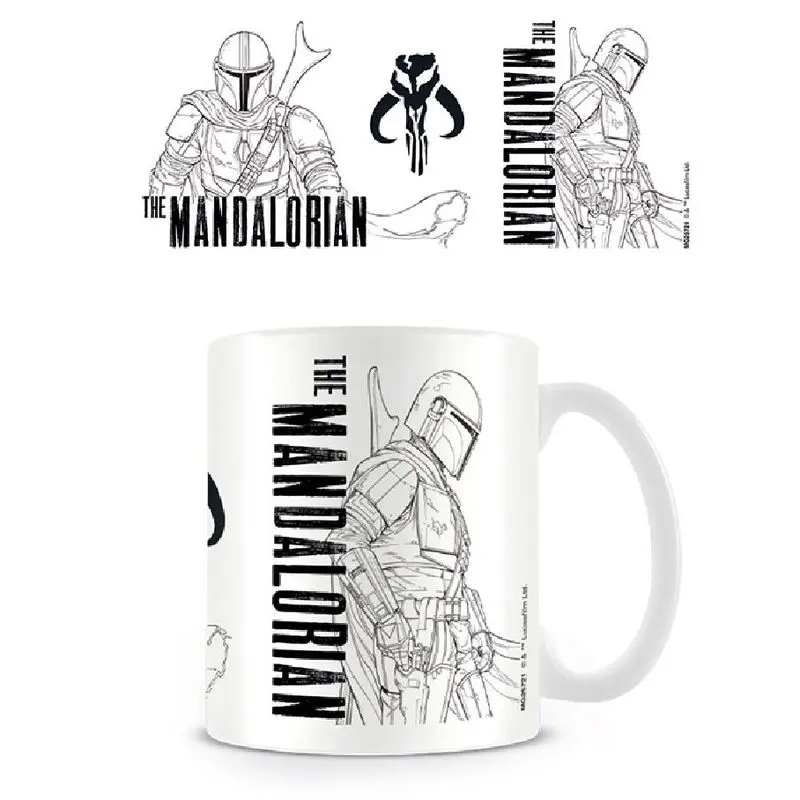 Star Wars The Mandalorian Hrnček Line Art produktová fotografia