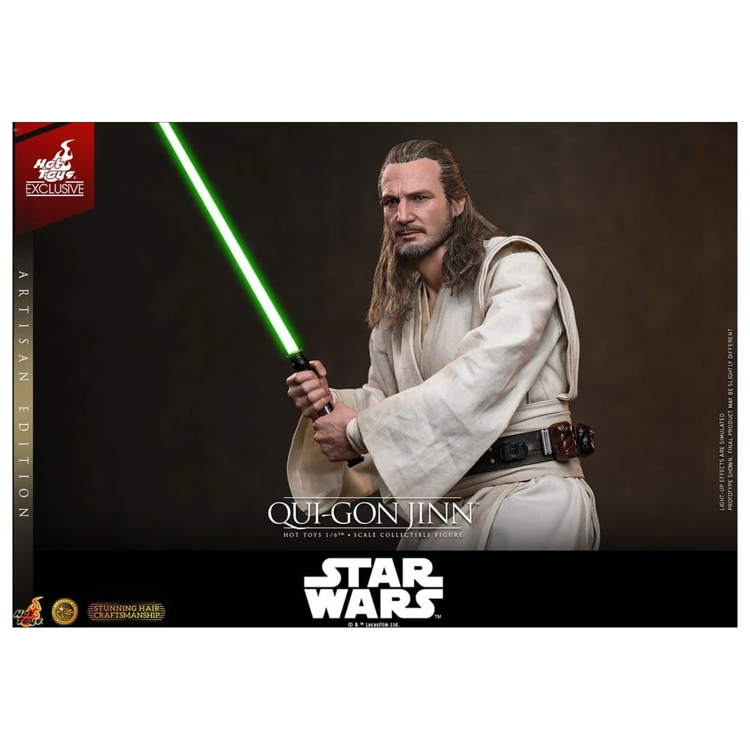 Star Wars: The Phantom Menace Movie Masterpiece akčná figúrka 1/6 Qui-Gon Jinn (Artisan Edition) Hot Toys Exclusive 32 cm produktová fotografia