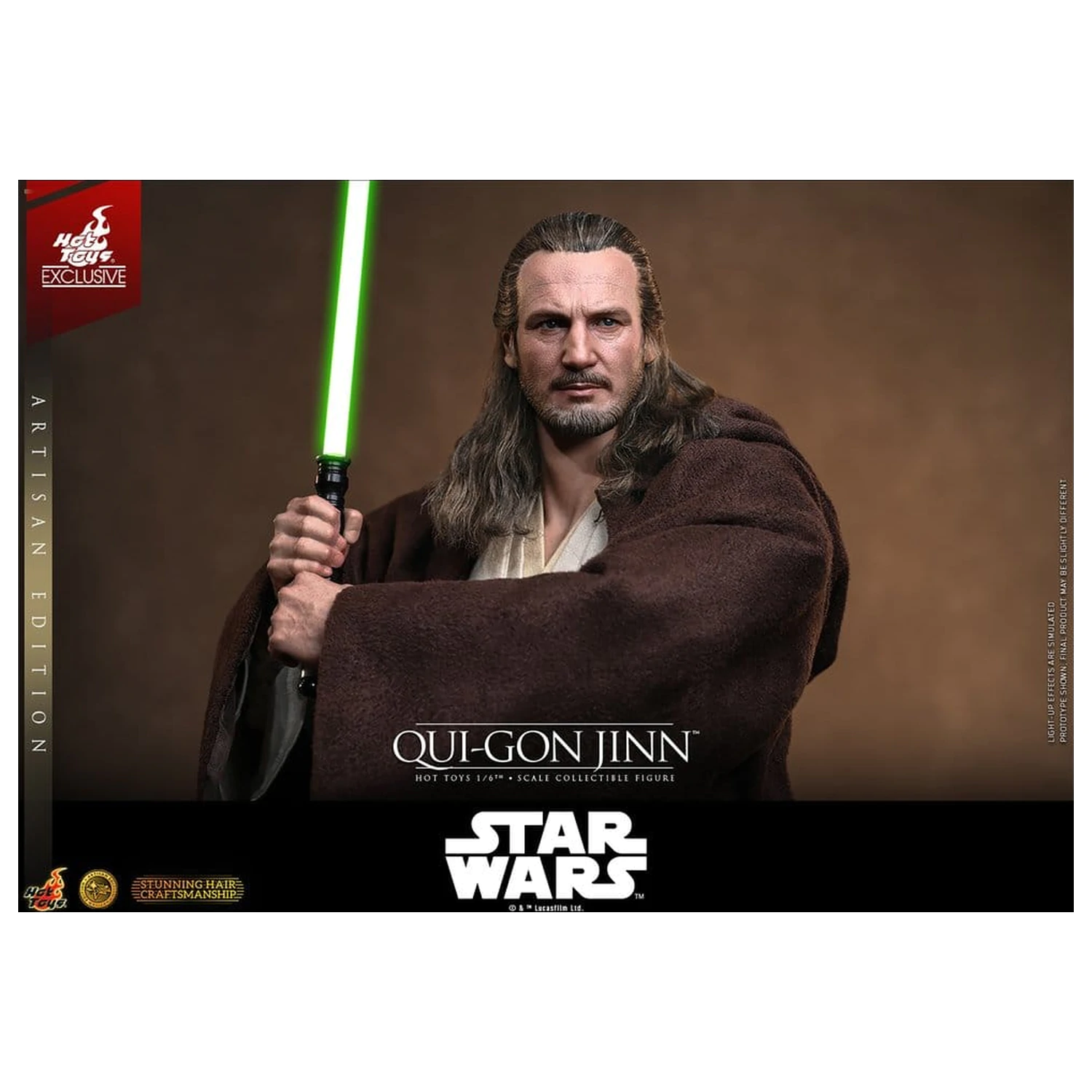 Star Wars: The Phantom Menace Movie Masterpiece akčná figúrka 1/6 Qui-Gon Jinn (Artisan Edition) Hot Toys Exclusive 32 cm produktová fotografia