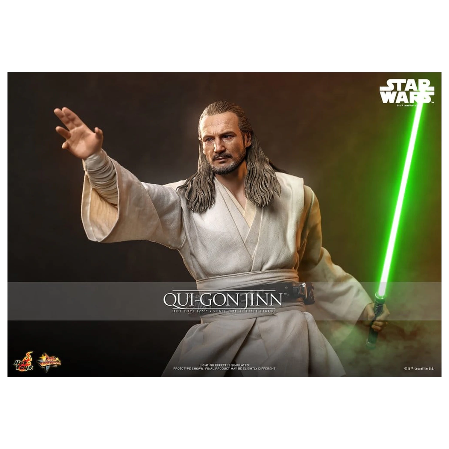 Star Wars: The Phantom Menace Movie Masterpiece akčná figúrka 1/6 Qui-Gon Jinn (Artisan Edition) Hot Toys Exclusive 32 cm produktová fotografia