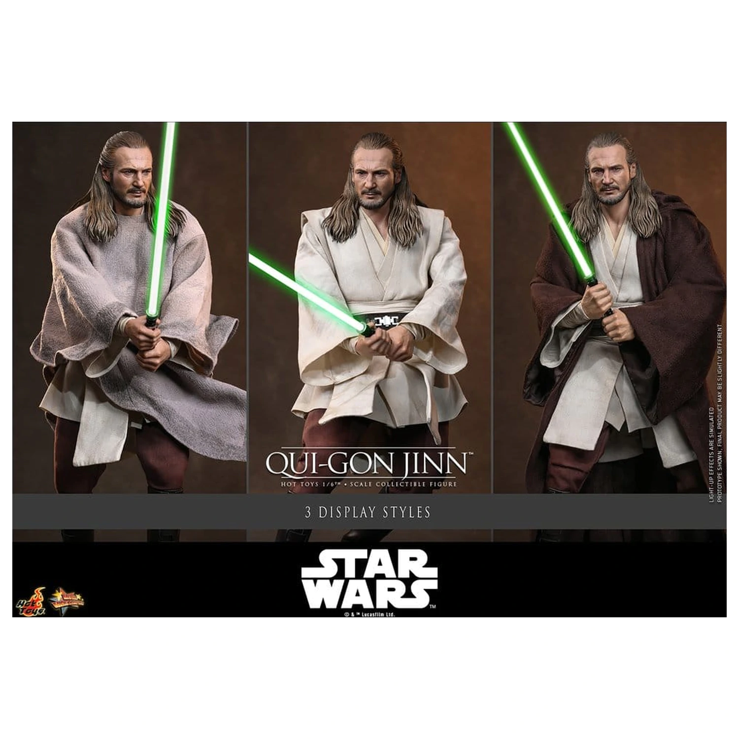 Star Wars: The Phantom Menace Movie Masterpiece akčná figúrka 1/6 Qui-Gon Jinn (Artisan Edition) Hot Toys Exclusive 32 cm produktová fotografia