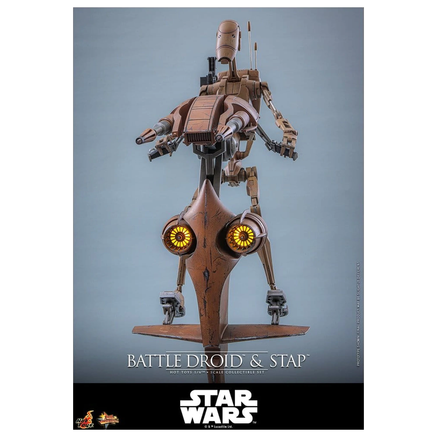 Star Wars: The Phantom Menace Movie Masterpiece Action Figure Set 1/6 Battle Droid & STAP 32 cm produktová fotografia