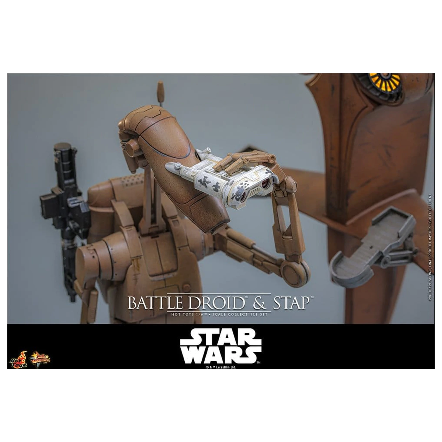 Star Wars: The Phantom Menace Movie Masterpiece Action Figure Set 1/6 Battle Droid & STAP 32 cm produktová fotografia