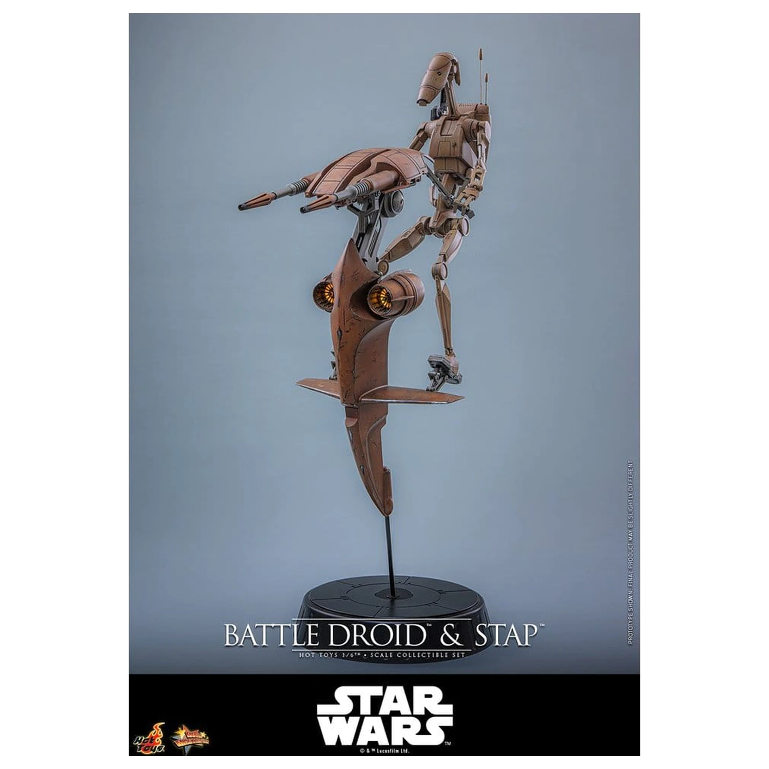 Star Wars: The Phantom Menace Movie Masterpiece Action Figure Set 1/6 Battle Droid & STAP 32 cm produktová fotografia