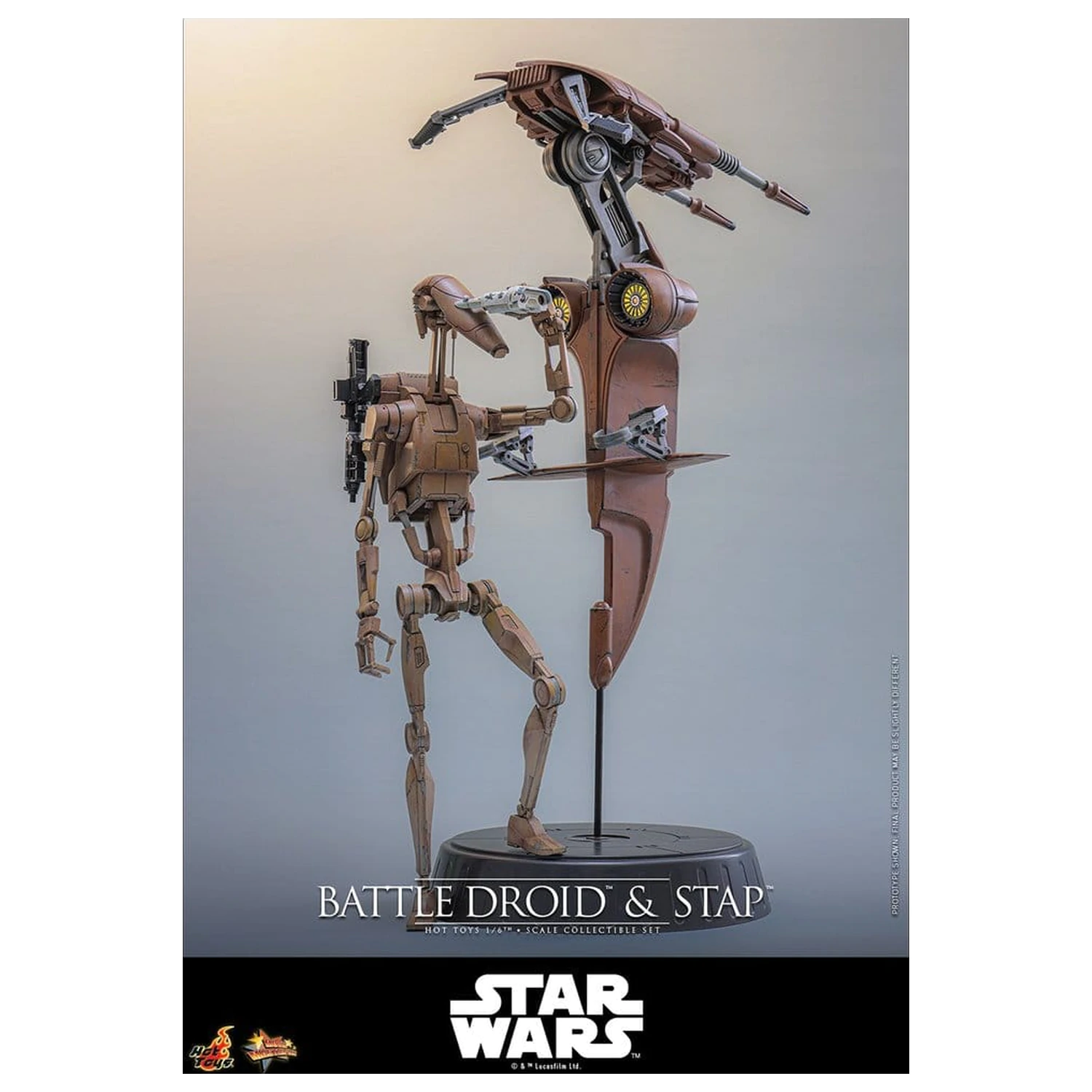 Star Wars: The Phantom Menace Movie Masterpiece Action Figure Set 1/6 Battle Droid & STAP 32 cm produktová fotografia