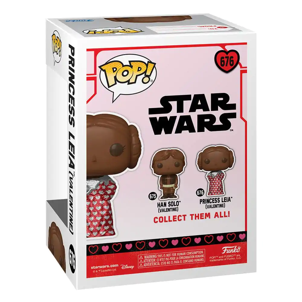 Star Wars Valentines POP! Vinyl figúrka Leia (Val Choc) 9 cm termékfotó