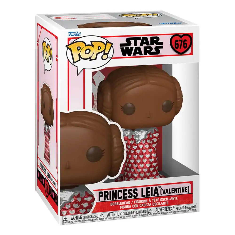 Star Wars Valentines POP! Vinyl figúrka Leia (Val Choc) 9 cm termékfotó