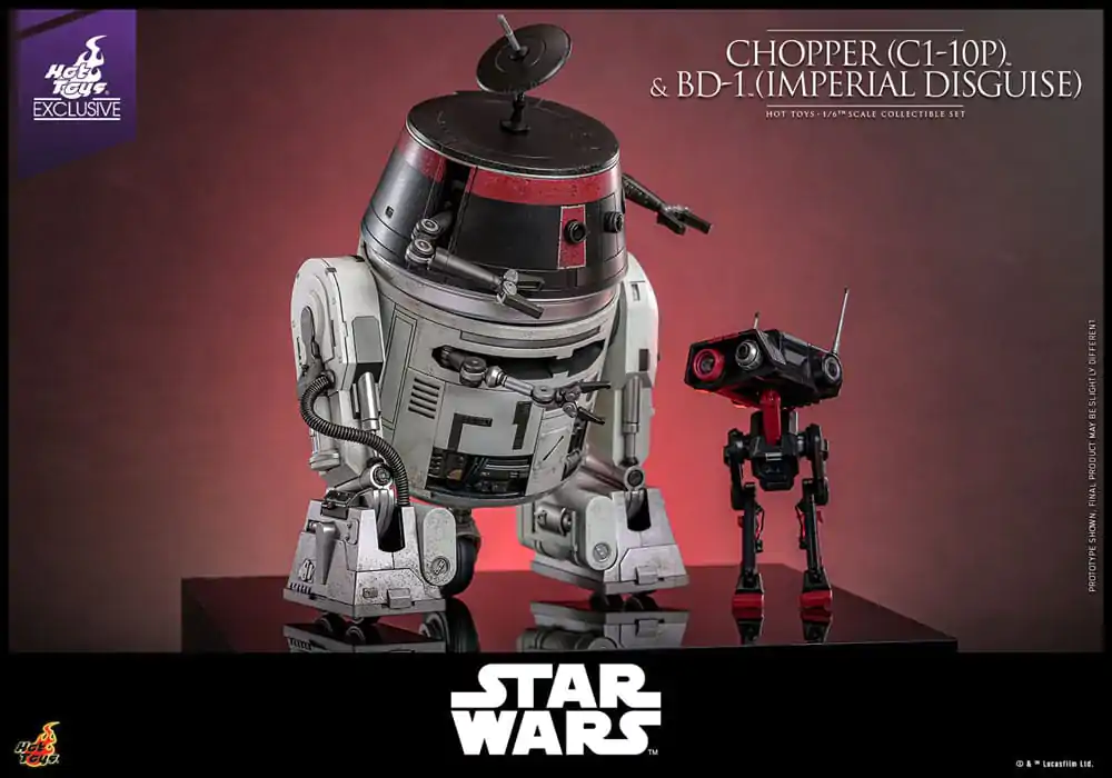 Star Wars Sada akčných figúrok 1/6 Chopper (C1-10P™) & BD-1™ (Imperial Disguise) 18 cm & 8 cm produktová fotografia