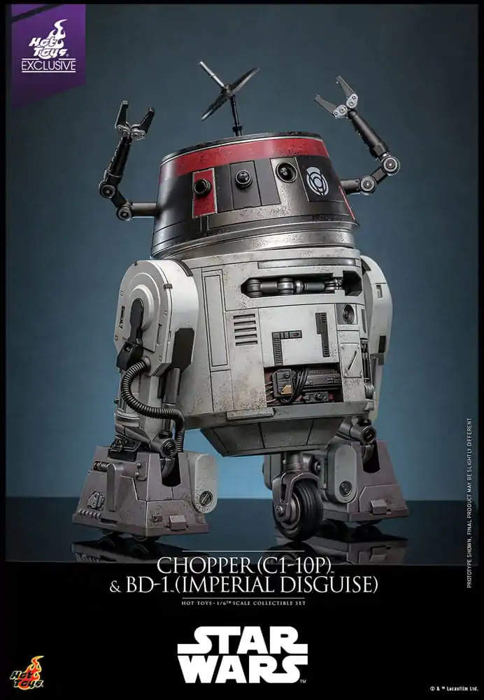 Star Wars Sada akčných figúrok 1/6 Chopper (C1-10P™) & BD-1™ (Imperial Disguise) 18 cm & 8 cm produktová fotografia