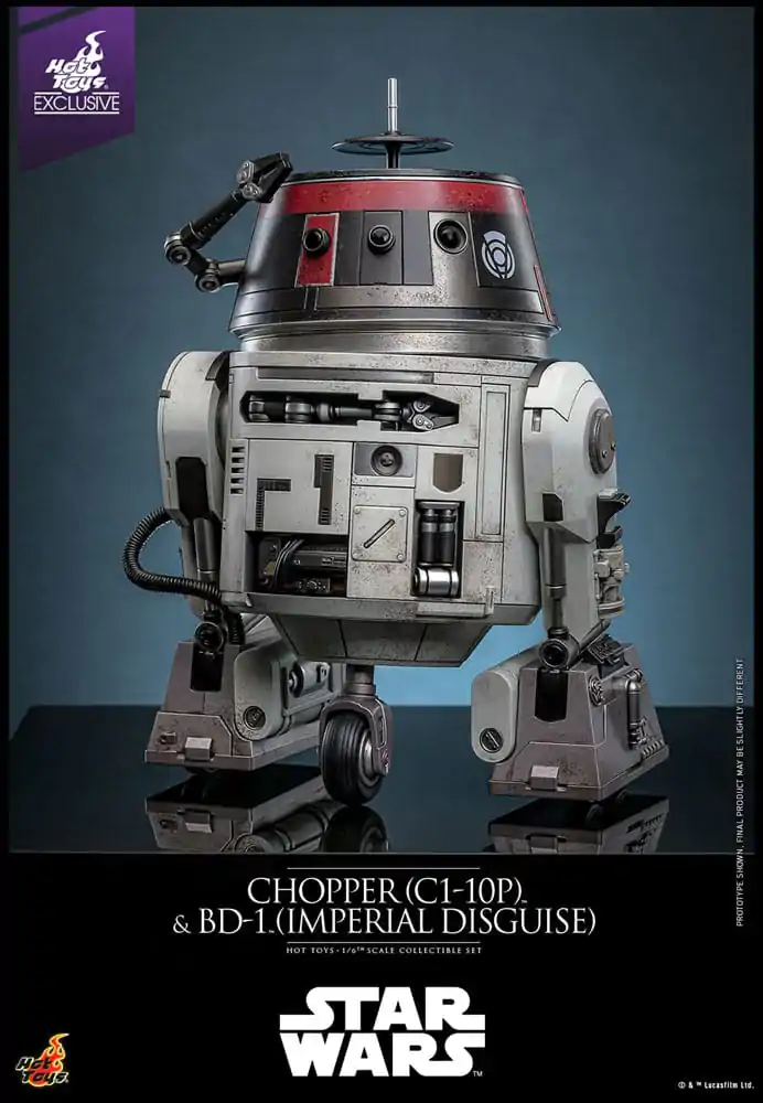 Star Wars Sada akčných figúrok 1/6 Chopper (C1-10P™) & BD-1™ (Imperial Disguise) 18 cm & 8 cm produktová fotografia