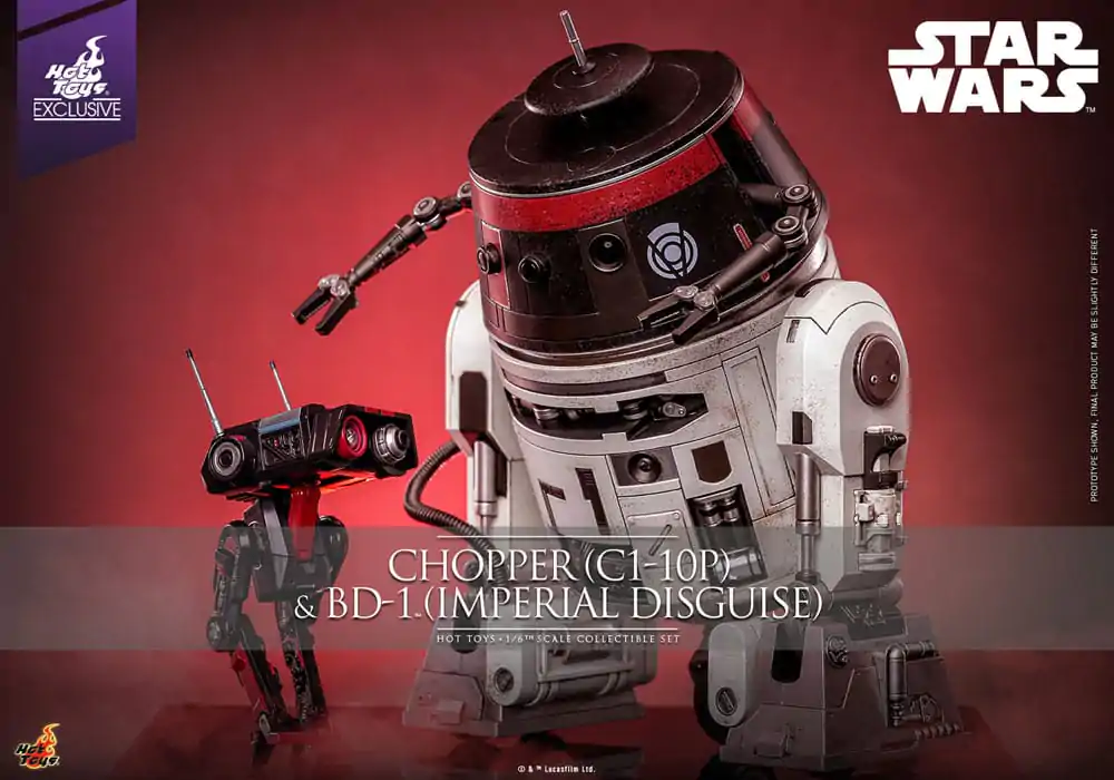 Star Wars Sada akčných figúrok 1/6 Chopper (C1-10P™) & BD-1™ (Imperial Disguise) 18 cm & 8 cm produktová fotografia