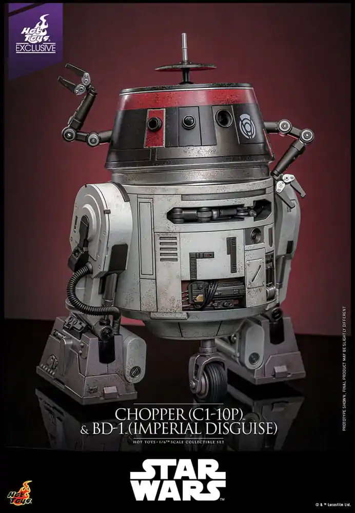 Star Wars Sada akčných figúrok 1/6 Chopper (C1-10P™) & BD-1™ (Imperial Disguise) 18 cm & 8 cm produktová fotografia