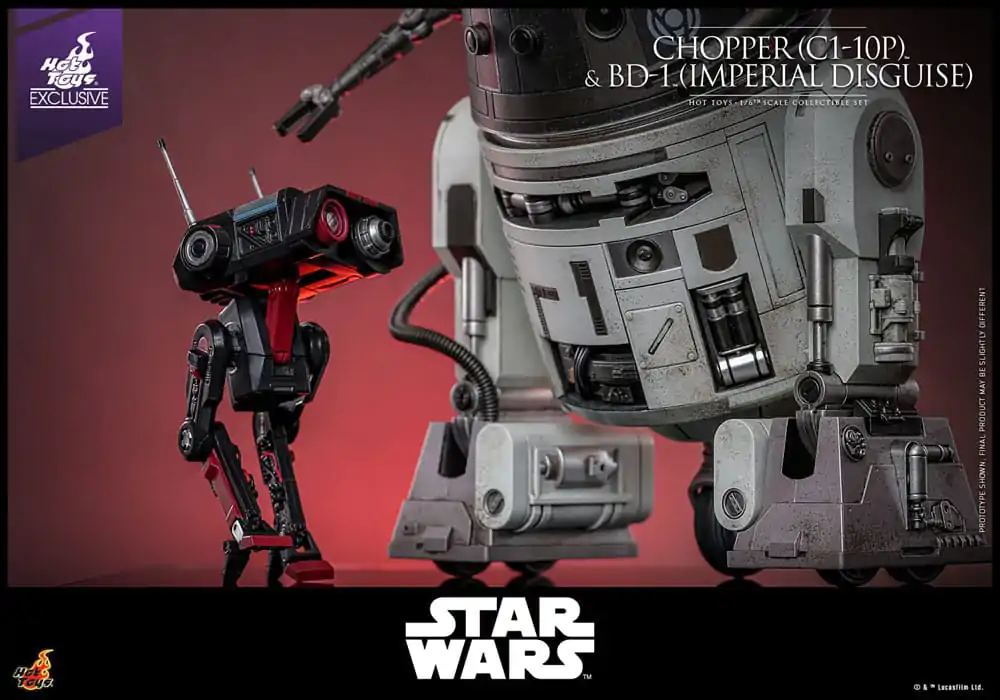 Star Wars Sada akčných figúrok 1/6 Chopper (C1-10P™) & BD-1™ (Imperial Disguise) 18 cm & 8 cm produktová fotografia