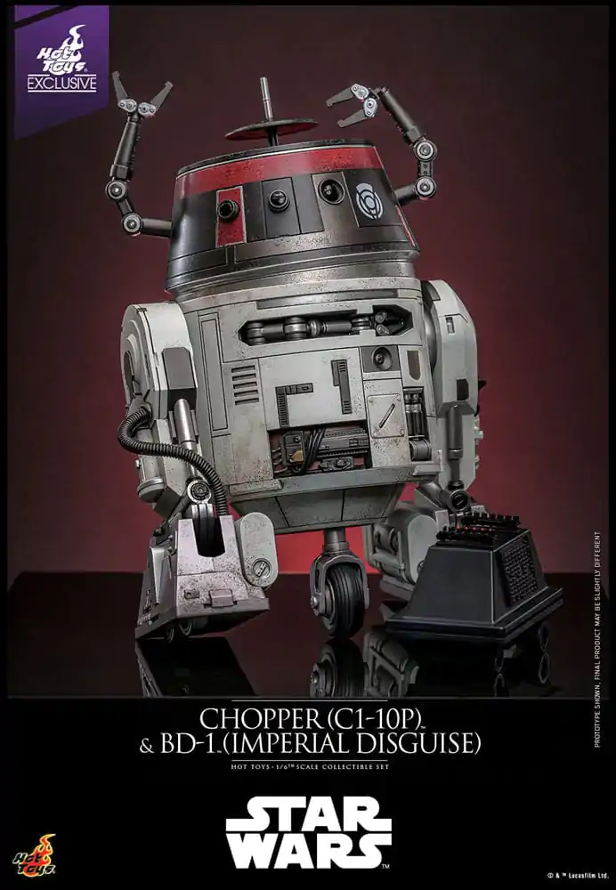 Star Wars Sada akčných figúrok 1/6 Chopper (C1-10P™) & BD-1™ (Imperial Disguise) 18 cm & 8 cm produktová fotografia