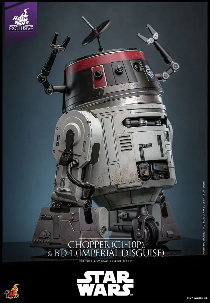Star Wars Sada akčných figúrok 1/6 Chopper (C1-10P™) & BD-1™ (Imperial Disguise) 18 cm & 8 cm produktová fotografia