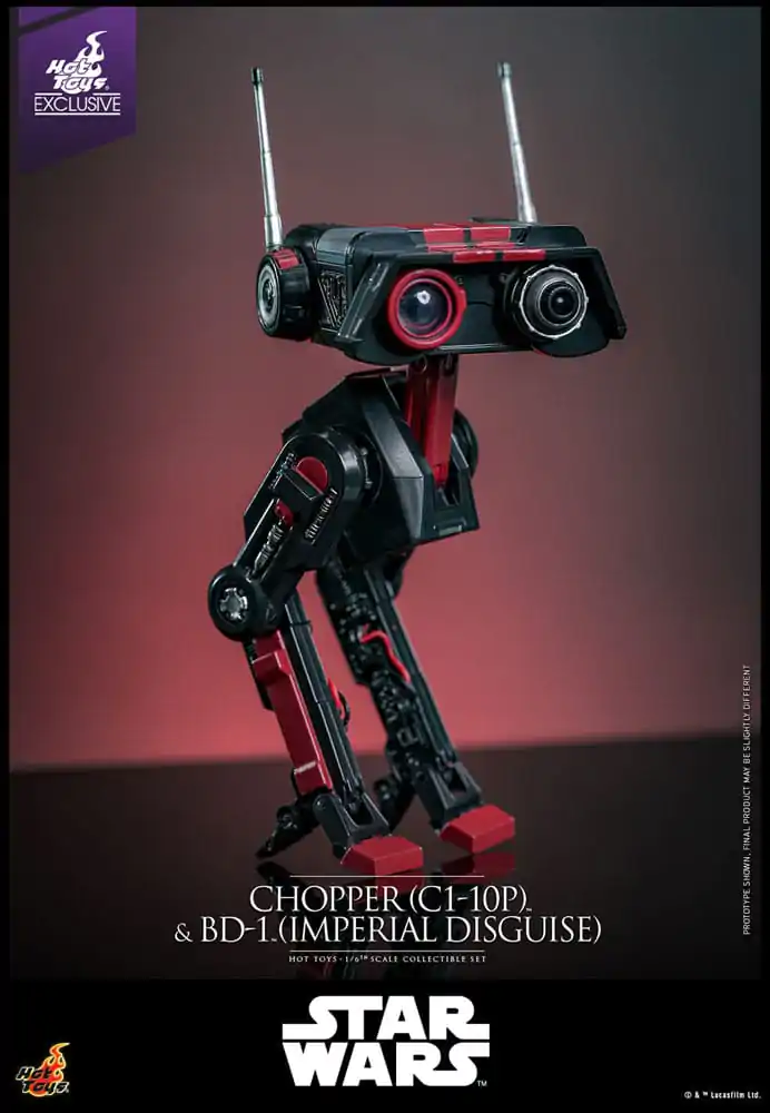 Star Wars Sada akčných figúrok 1/6 Chopper (C1-10P™) & BD-1™ (Imperial Disguise) 18 cm & 8 cm produktová fotografia