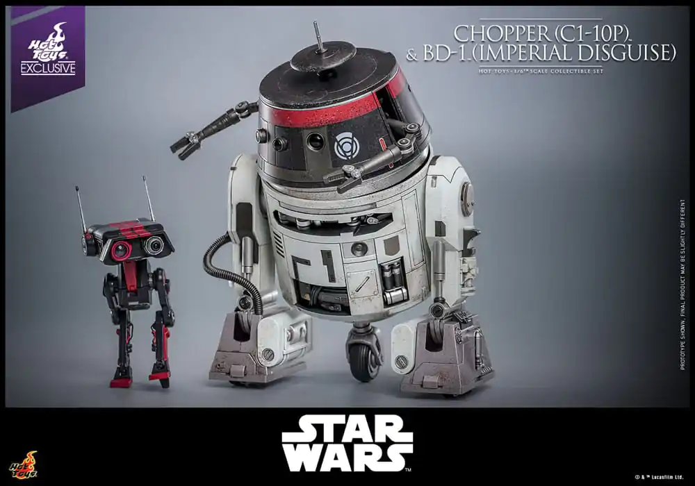 Star Wars Sada akčných figúrok 1/6 Chopper (C1-10P™) & BD-1™ (Imperial Disguise) 18 cm & 8 cm produktová fotografia