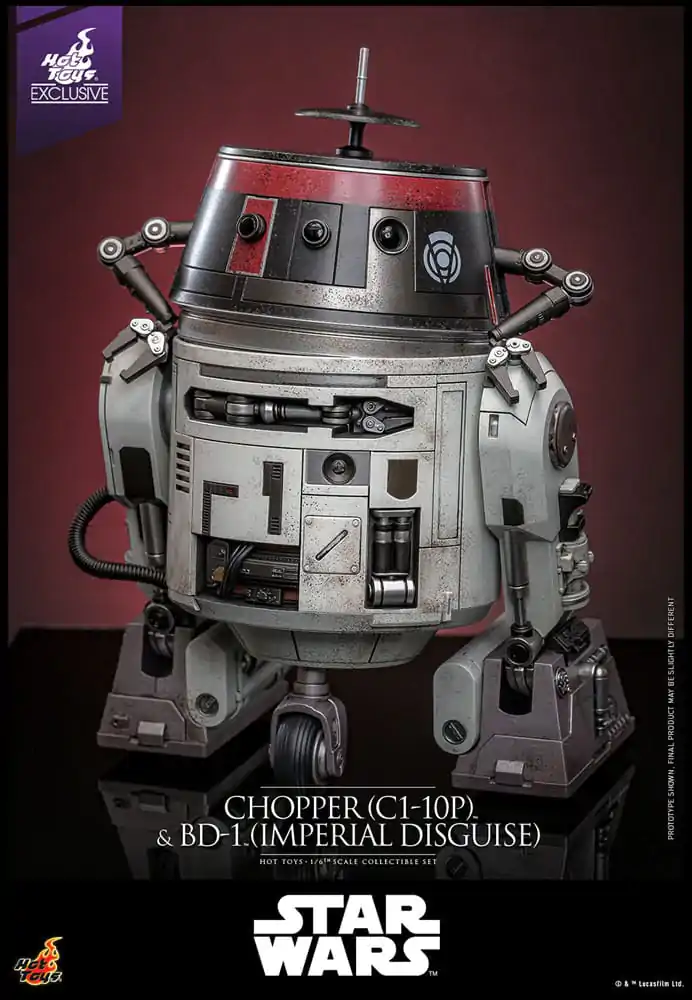Star Wars Sada akčných figúrok 1/6 Chopper (C1-10P™) & BD-1™ (Imperial Disguise) 18 cm & 8 cm produktová fotografia