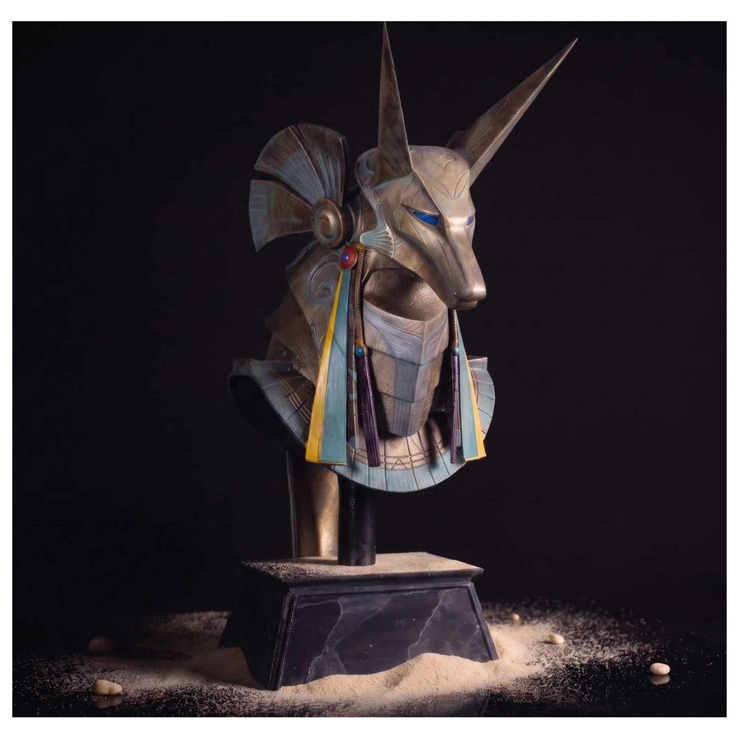 Stargate Desktop replika prilby replika prilby Jackal Guard Anubis 15 cm produktová fotografia