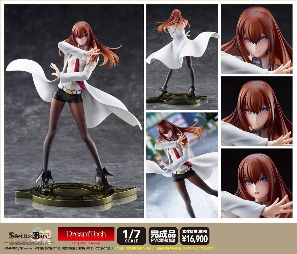 Steins Gate DreamTech PVC Socha 1/7 Kurisu Makise Lab Coat style DT-210 22 cm produktová fotografia