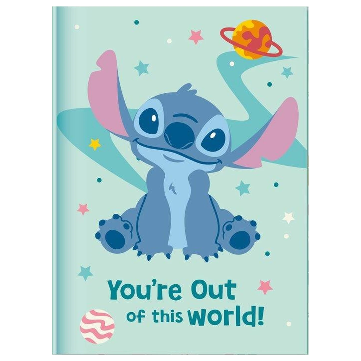 Stitch darčeková súprava denník so zámkom + Pompom pero produktová fotografia