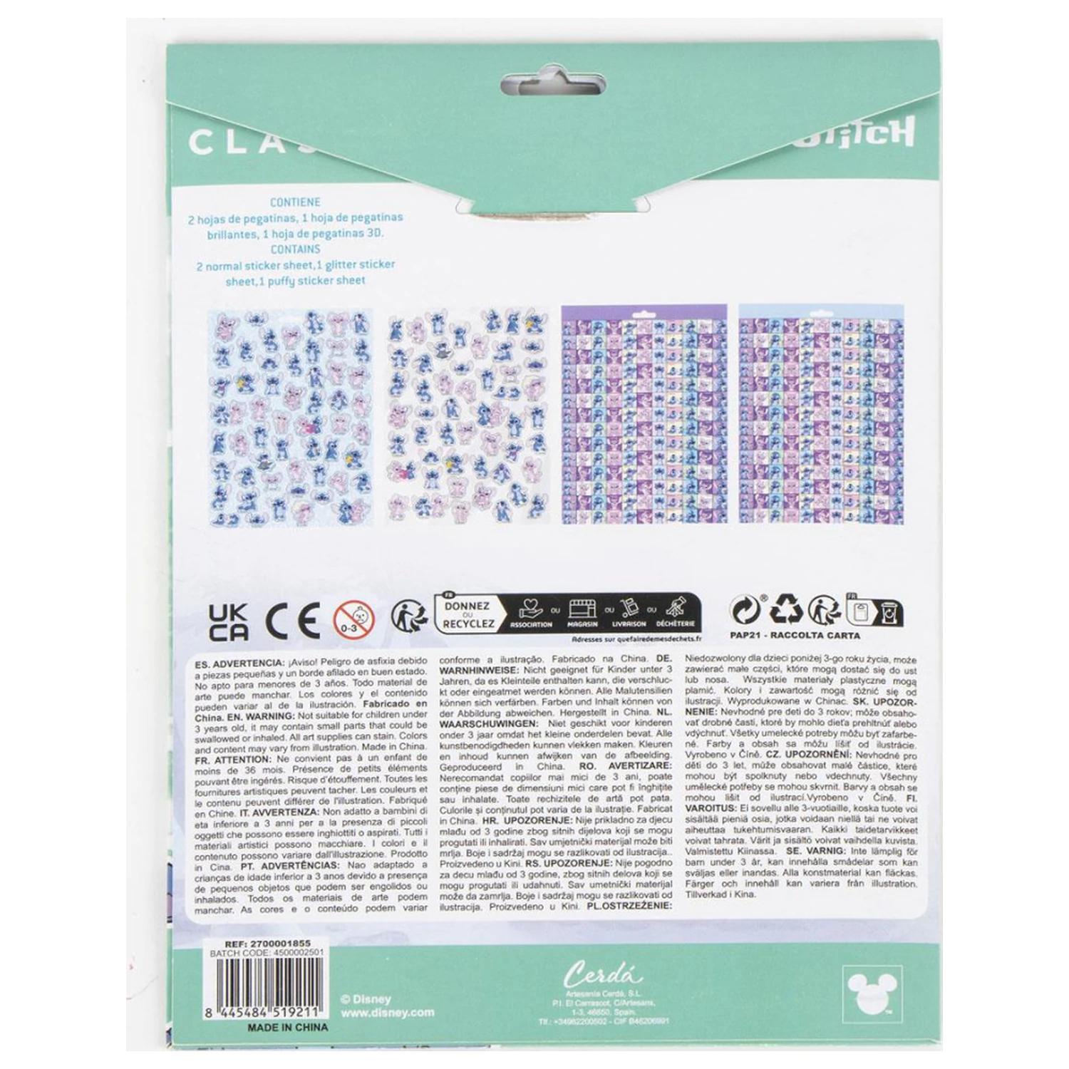 Stitch Alien sada nálepiek 300 kusov produktová fotografia