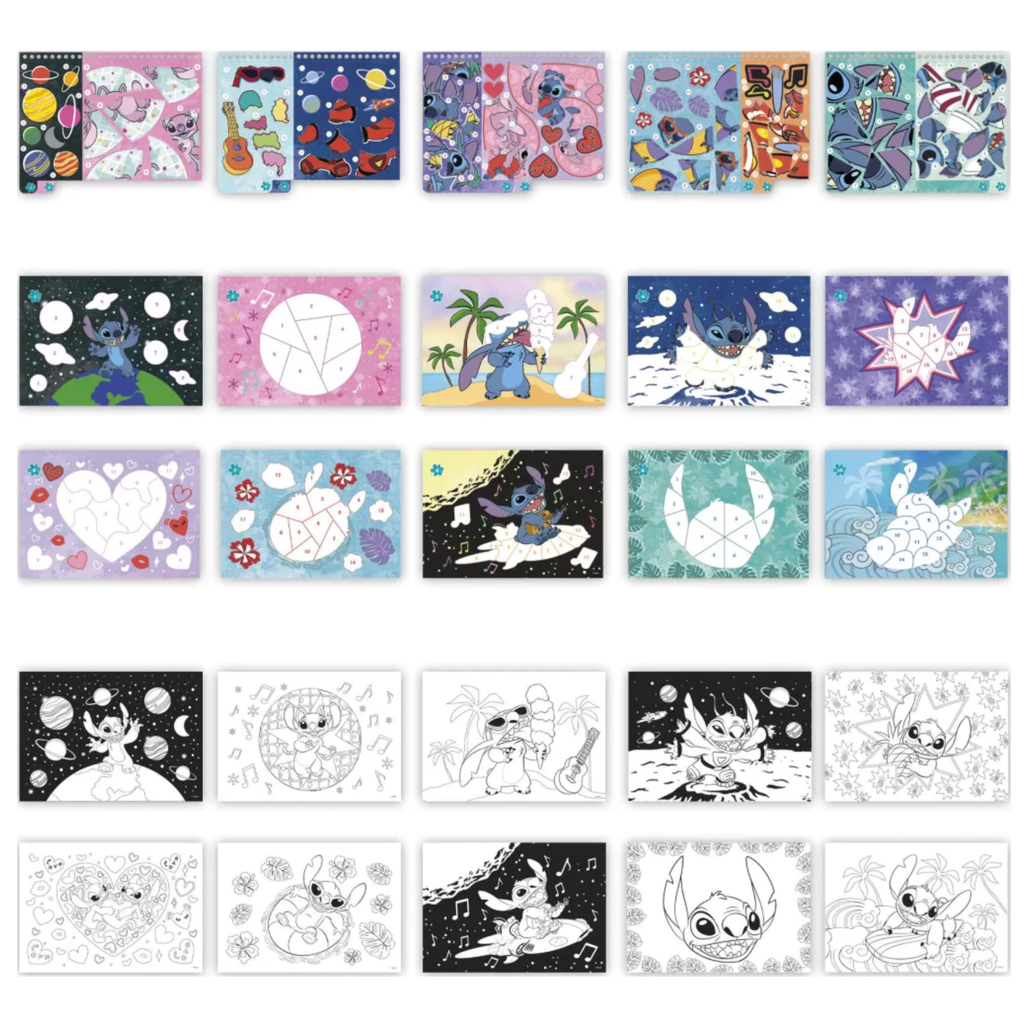 Stitch Alien kreatívna súprava nálepiek produktová fotografia