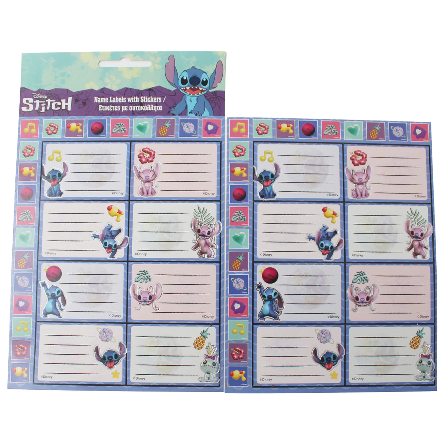 Stitch Aliens Nálepka na etiketu zápisníka s 16 kusmi produktová fotografia