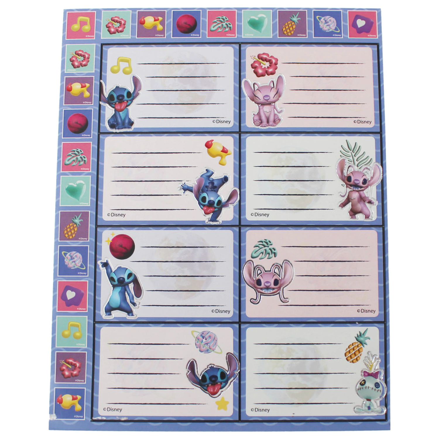 Stitch Aliens Nálepka na etiketu zápisníka s 16 kusmi produktová fotografia