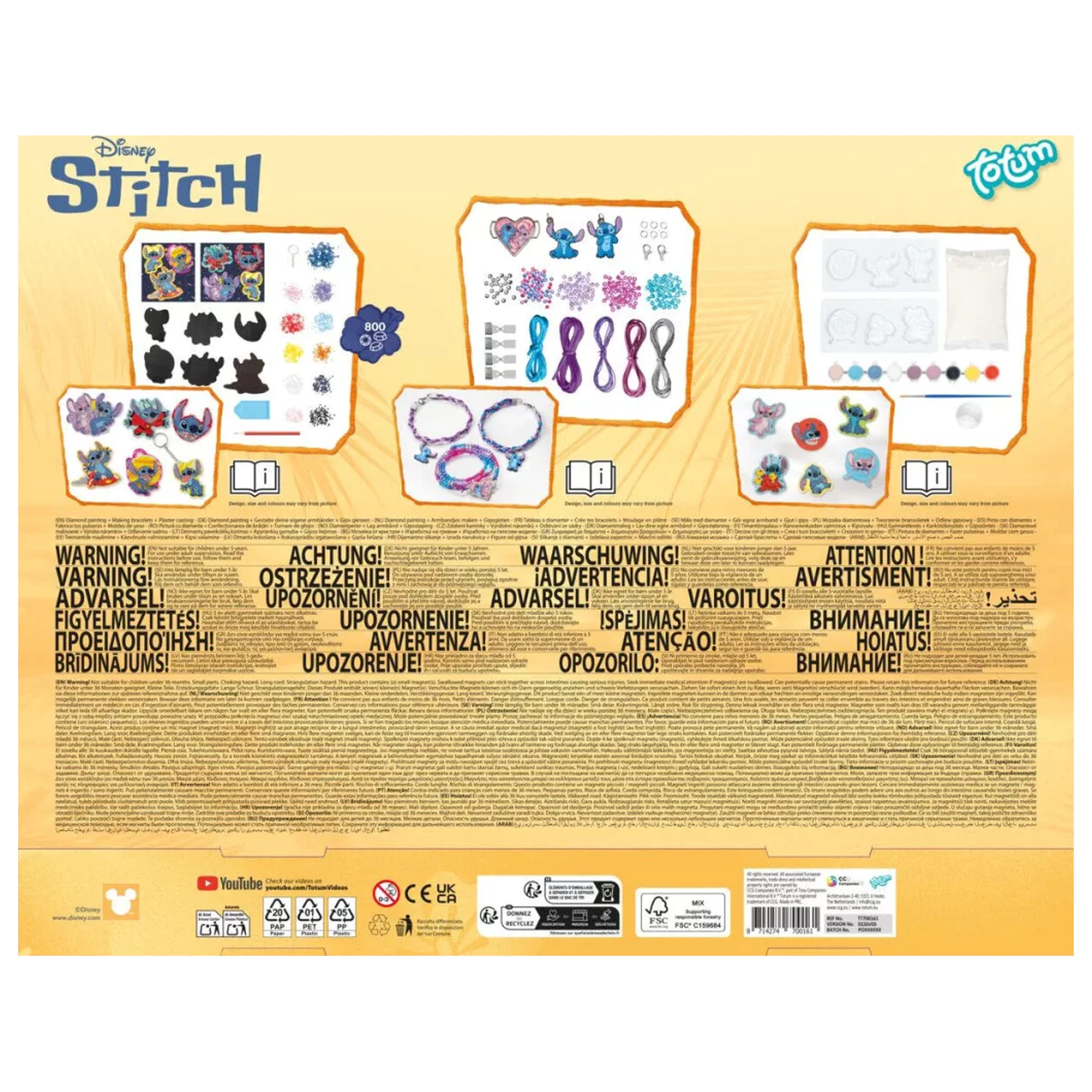 Stitch Aliens kreatívny set 3 v 1 produktová fotografia