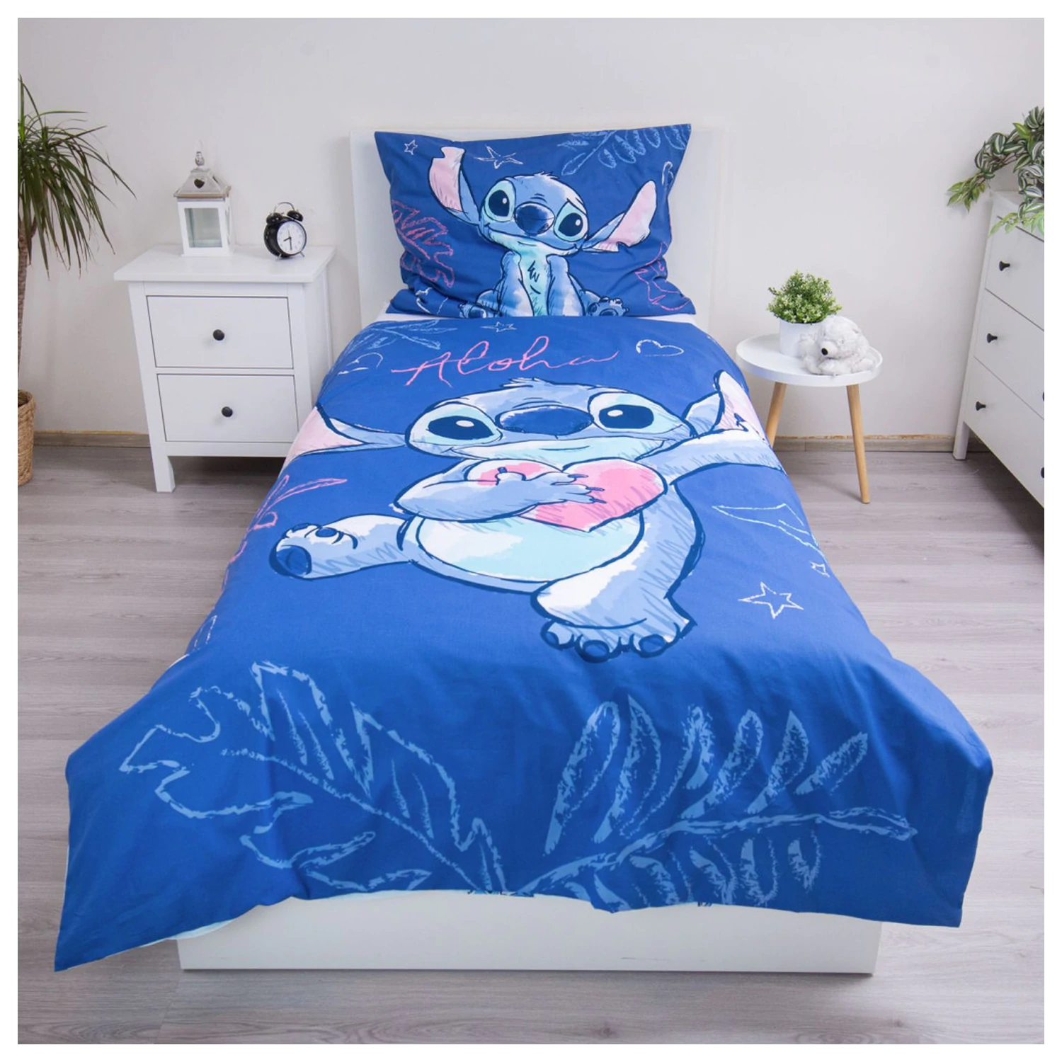 Stitch Aloha Blue obliečka na prikrývku produktová fotografia