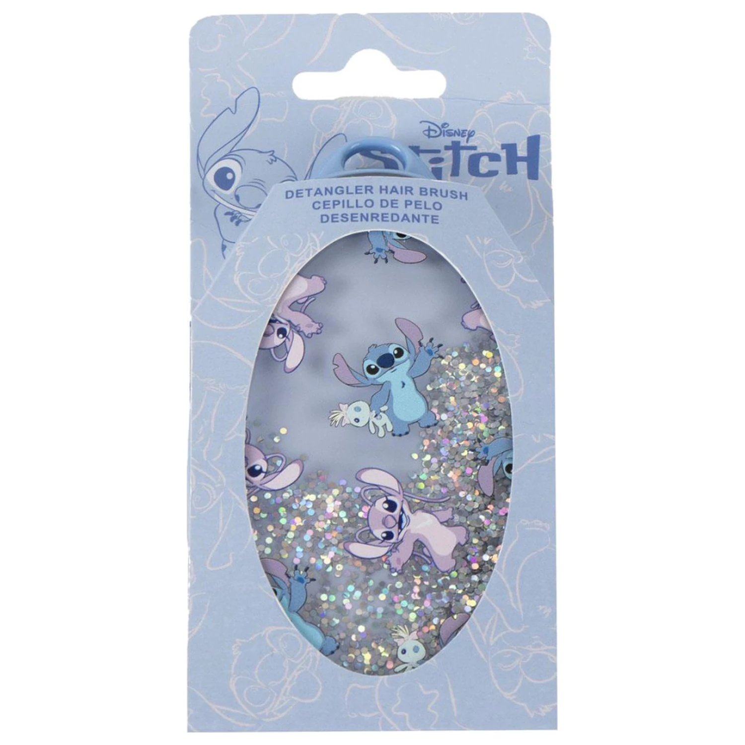 Stitch Angel trblietavá kefa na vlasy, hrebeň 13 cm produktová fotografia